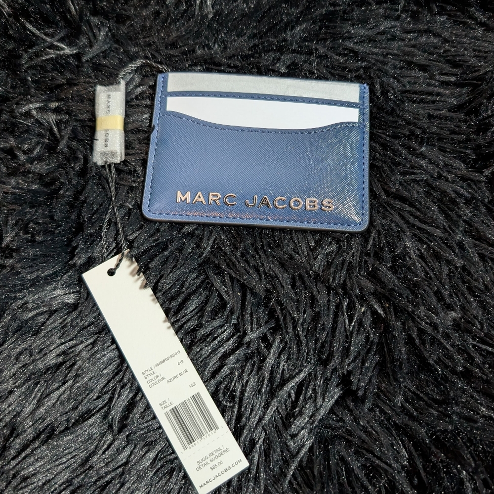 Marc Jacobs Azure Blue Card Case/Holder